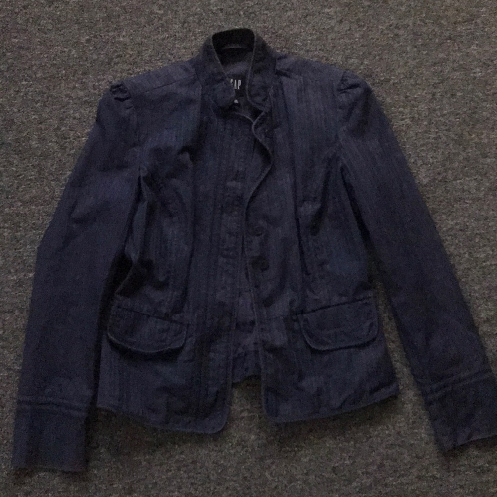 Navy GAP blazer.